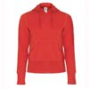 B&C-Women-Full-Zip-Hooded-Sweatshirt-Naisten-Vetoketjullinen-Huppari-Red-punainen
