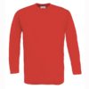 B&C-Exact-150-LongSleeve-Pikähihainen-T-paita-Red-punainen