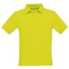 B&C-Short-Sleeved-Fine-Pique-Kids-Polo-Shirt-Lasten-pikeepaita-PixelLime-keltainen