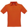 B&C-Short-Sleeved-Fine-Pique-Kids-Polo-Shirt-Lasten-pikeepaita-PumpkinOrange-oranssi