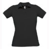 B&C-Short-Sleeved-Fine-Piquè-Polo-Shirt-naisten-pikeepaita-Black-musta