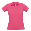 B&C-Short-Sleeved-Fine-Piquè-Polo-Shirt-naisten-pikeepaita-Fuchsia-pinkki