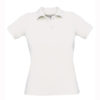 B&C-Short-Sleeved-Fine-Piquè-Polo-Shirt-naisten-pikeepaita-White-valkoinen