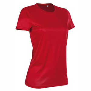 Stedman-ST8100-Active-Sports-T-naisten-tekninen-t-paita-Crimson-Red-Punainen