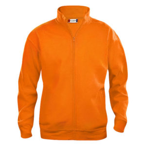 clique-basic-cardigan-miesten-vetoketjullinen-collegepusero-orange
