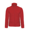 B&C-Micro-Fleece-Full-Zip-miesten-fleece-takki-punainen