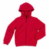 Stedman-ST5770-Kids-Active-Sweatjacket-Lasten-Vetokejullinen-huppari-Crimson-Red