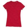 Stedman-ST9310-Janet-Organic-V-Neck-naisten-v-aukkoinen-t-paita-Pepper-red-punainen