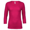 Tee-Jays-Ladies-3-4-Sleeve-Stretch-Tee-naisten-paita-hot-pink