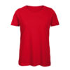 B&C Inspire-T-Women-naisten puuvilla t-paita, väri-Red-punainen