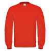 B&C-Cotton-Rich-Sweatshirt-Miesten-Collegepaita-Painatuksella-Fire-Red-Kirkas-Punainen