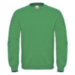 B&C-Cotton-Rich-Sweatshirt-Miesten-Collegepaita-Painatuksella-Kelly-Green