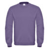 B&C-Cotton-Rich-Sweatshirt-Miesten-Collegepaita-Painatuksella-Millenial-Lilac-Violetti