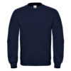 B&C-Cotton-Rich-Sweatshirt-Miesten-Collegepaita-Painatuksella-Navy-Tummansininen