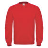 B&C-Cotton-Rich-Sweatshirt-Miesten-Collegepaita-Painatuksella-Red-Punainen