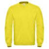 B&C-Cotton-Rich-Sweatshirt-Miesten-Collegepaita-Painatuksella-Solar-Yellow-Keltainen