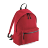 BagBase Recycled Backpack kierrätettu reppu Punainen Classic Red painatuksella