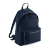 BagBase Recycled Backpack kierrätettu reppu Tummansininen Navy painatuksella