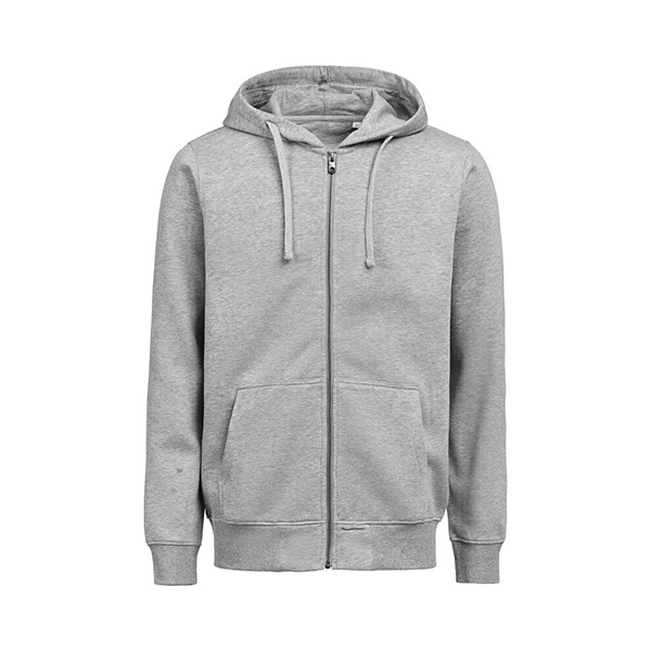 Untagged_Movement_unisex_vetoketjuhuppari_grey_melange